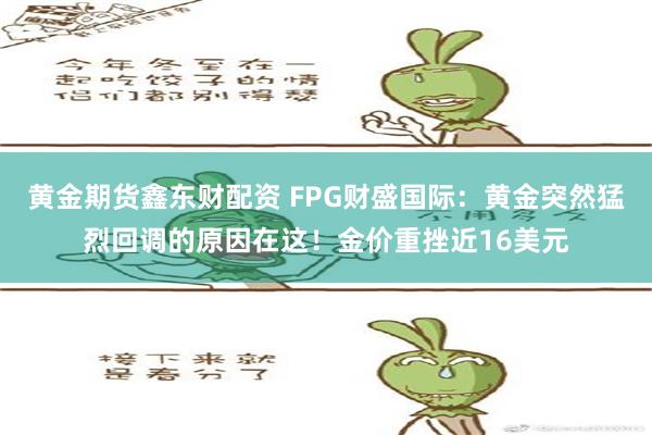 黄金期货鑫东财配资 FPG财盛国际：黄金突然猛烈回调的原因在这！金价重挫近16美元