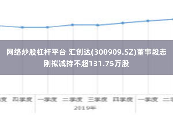 网络炒股杠杆平台 汇创达(300909.SZ)董事段志刚拟减持不超131.75万股